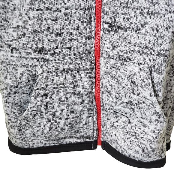 2 For $5 Sale Victory League Boys Gray Knit Basketball Hoodie Sweater Size 5|6 - Picture 5 of 8
